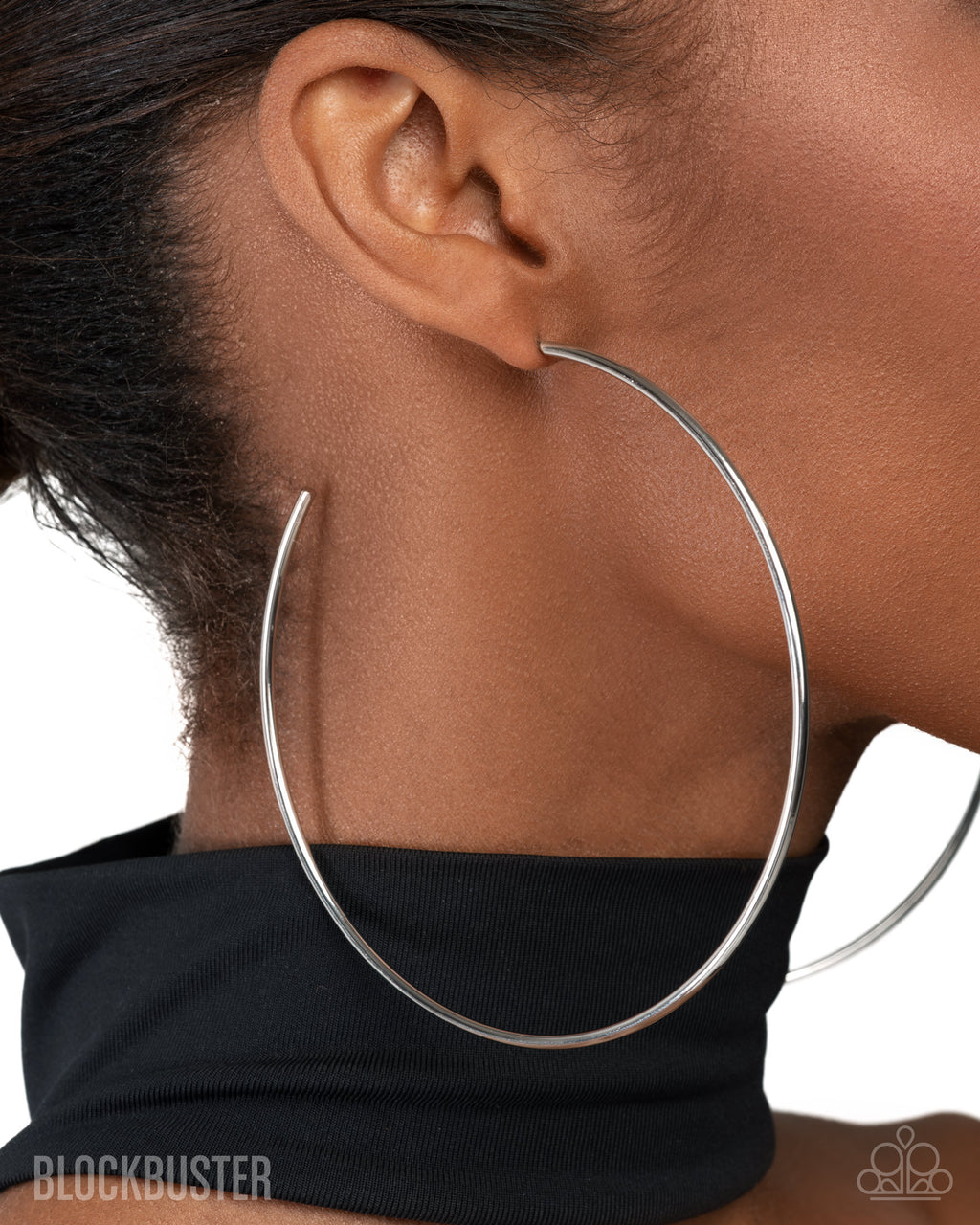 Paparazzi Accessories - Colossal Couture - Silver Paparazzi Accessories - Hoops