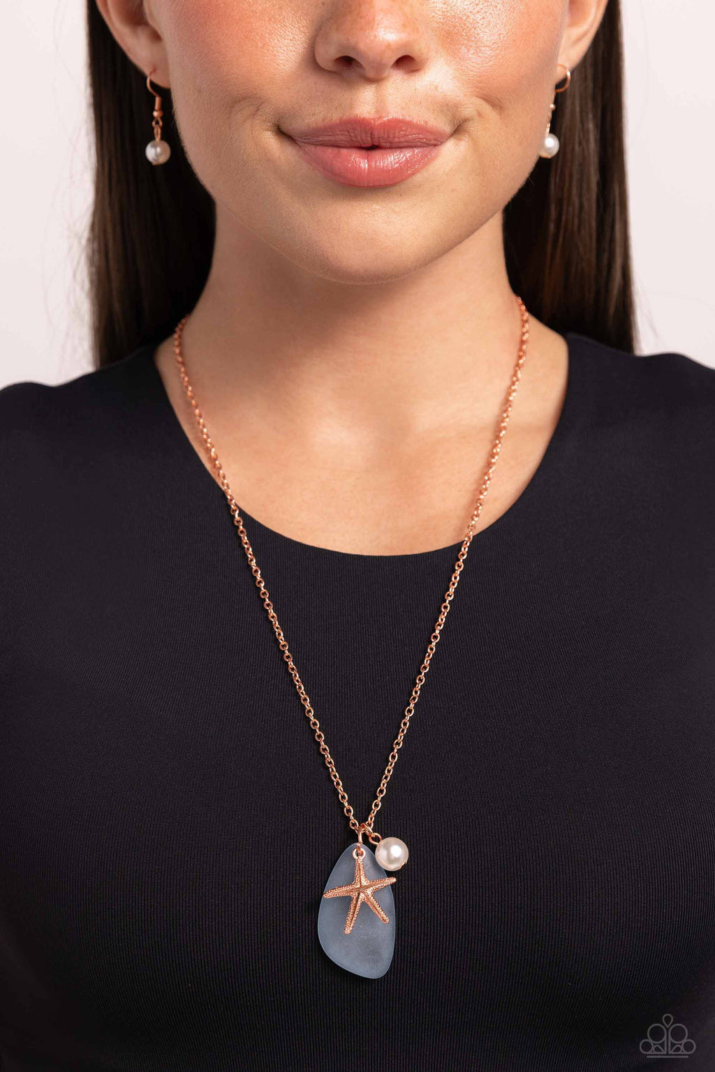 Paparazzi - Sea Glass Stash - Copper - Necklace