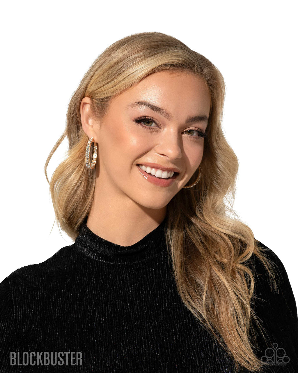 Paparazzi Accessories - GLITZY By Association - Gold - Post Back Earrings