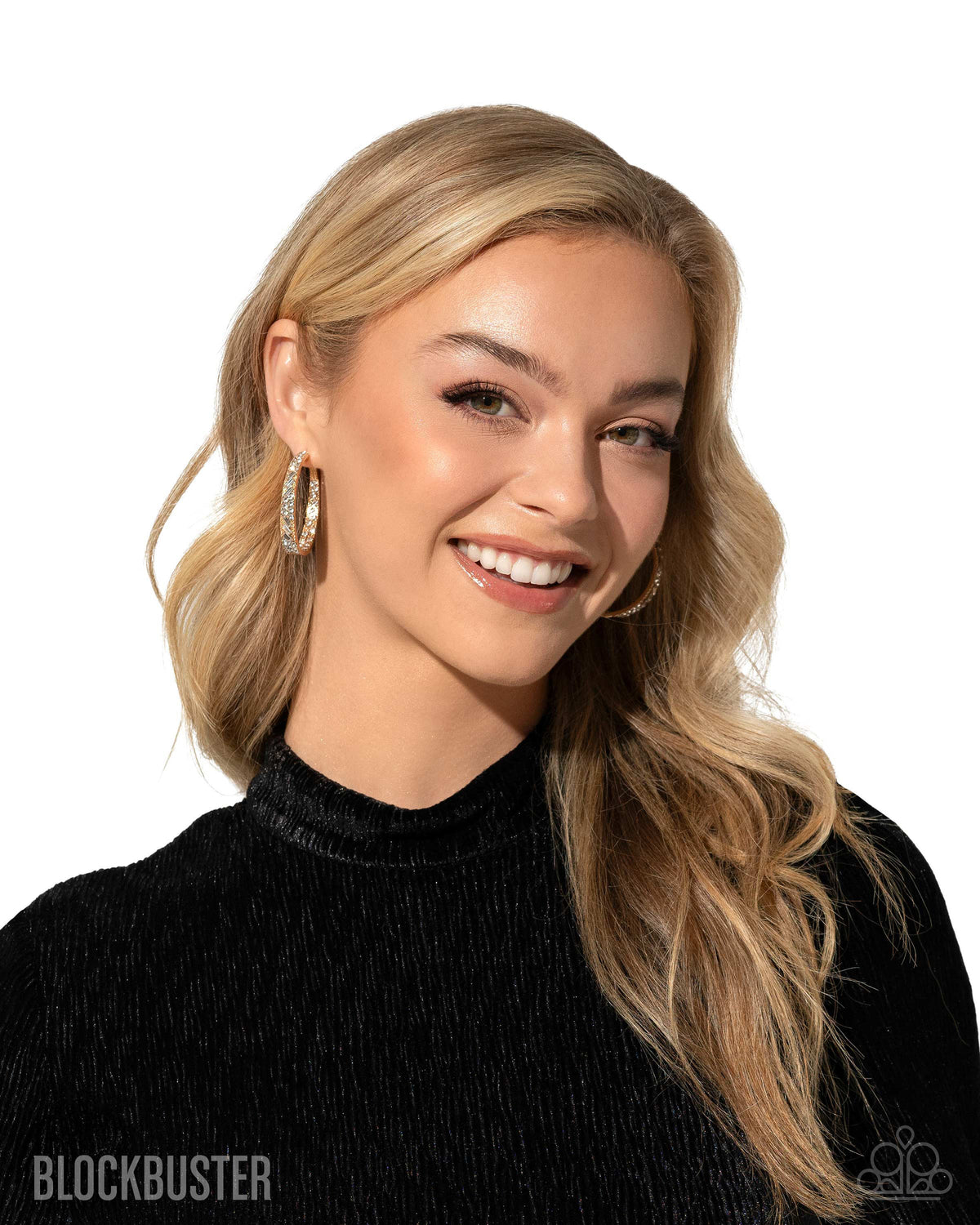 Paparazzi Accessories - GLITZY By Association - Gold - Post Back Earrings