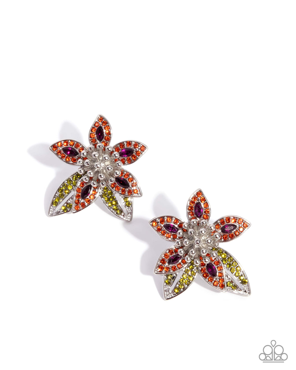 Paparazzi Accessories - Floral Fairness - Multi - Earrings - Post