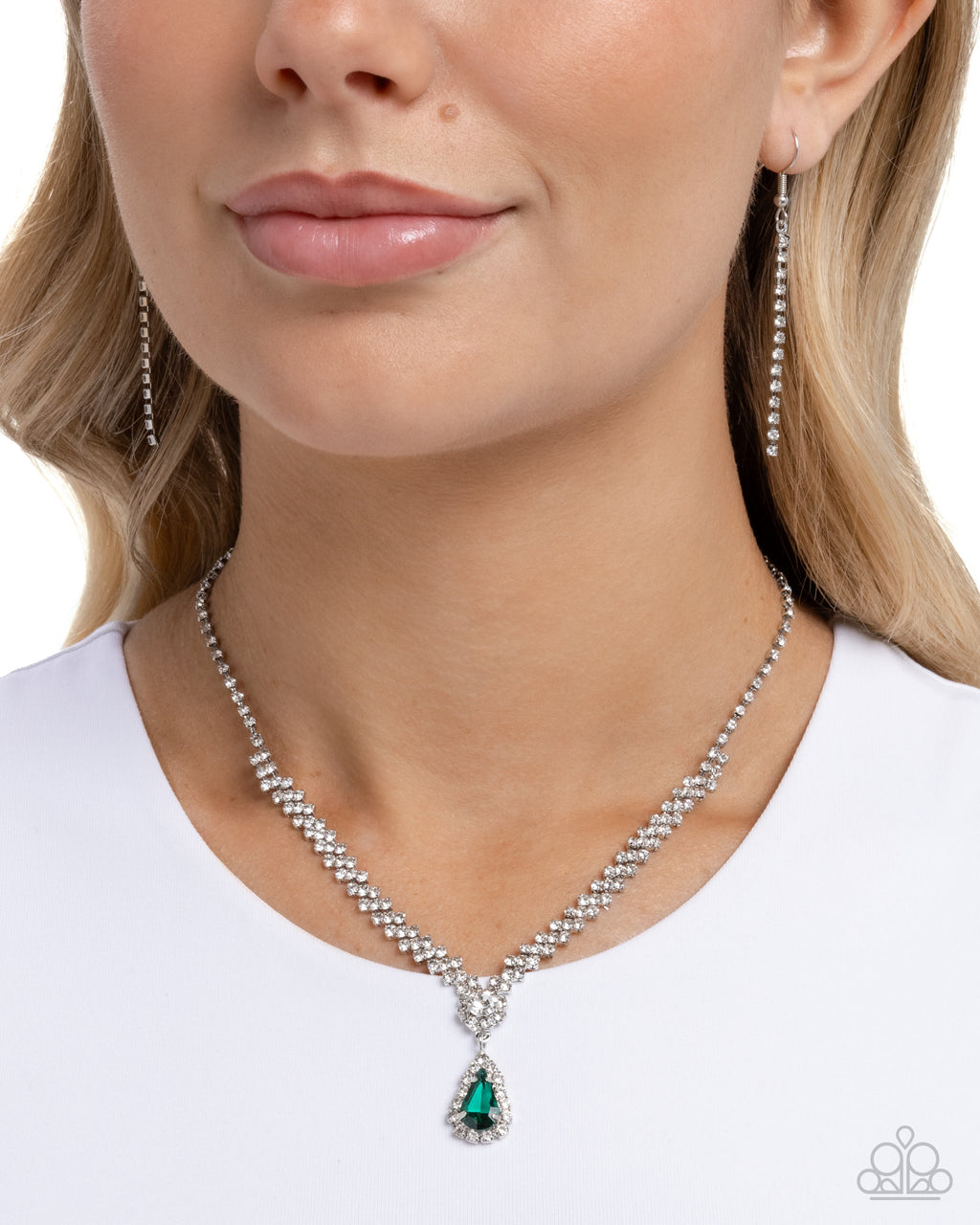 Teardrop Trimming - Green - Paparazzi Accessories
