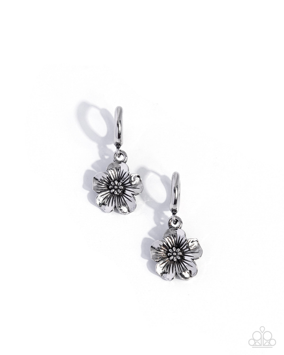 Paparazzi Accessories - Fond Florals - Silver- Paparazzi Accessories