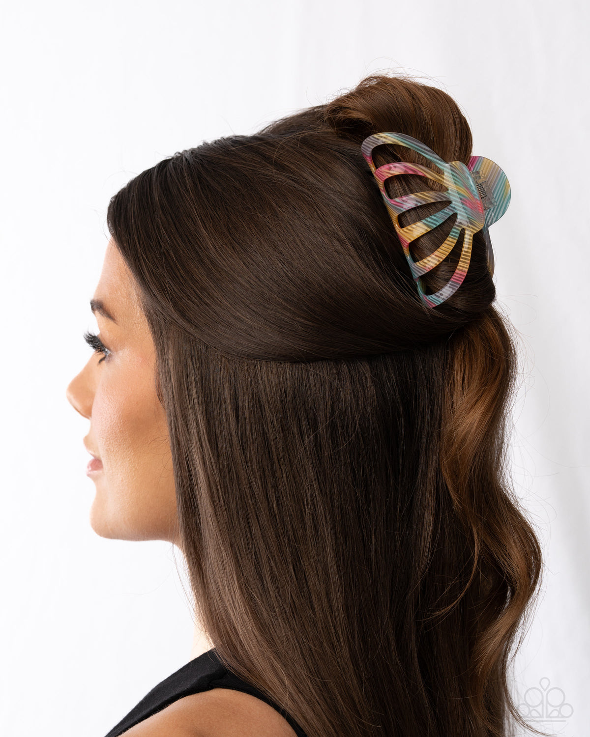 Paparazzi - Spellcasting Stripes - Multi - Hair Claw Clip