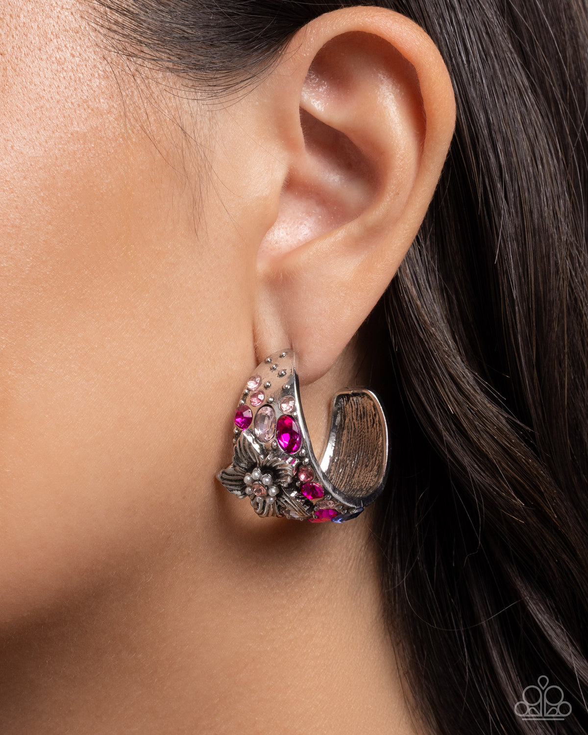 Paparazzi Accessories - Floral Flight - Pink - Paparazzi Accessories