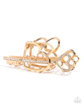 Paparazzi Accessories - Lasting Lounge - Gold - Hair Claw Clip