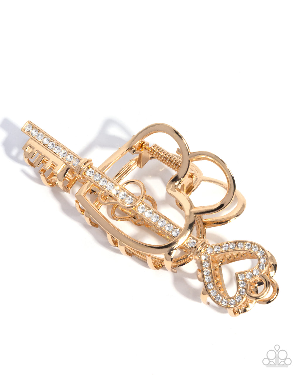 Paparazzi Accessories - Lasting Lounge - Gold - Hair Claw Clip