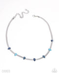 Paparazzi Accessories - Drawing Attention - Blue - Choker