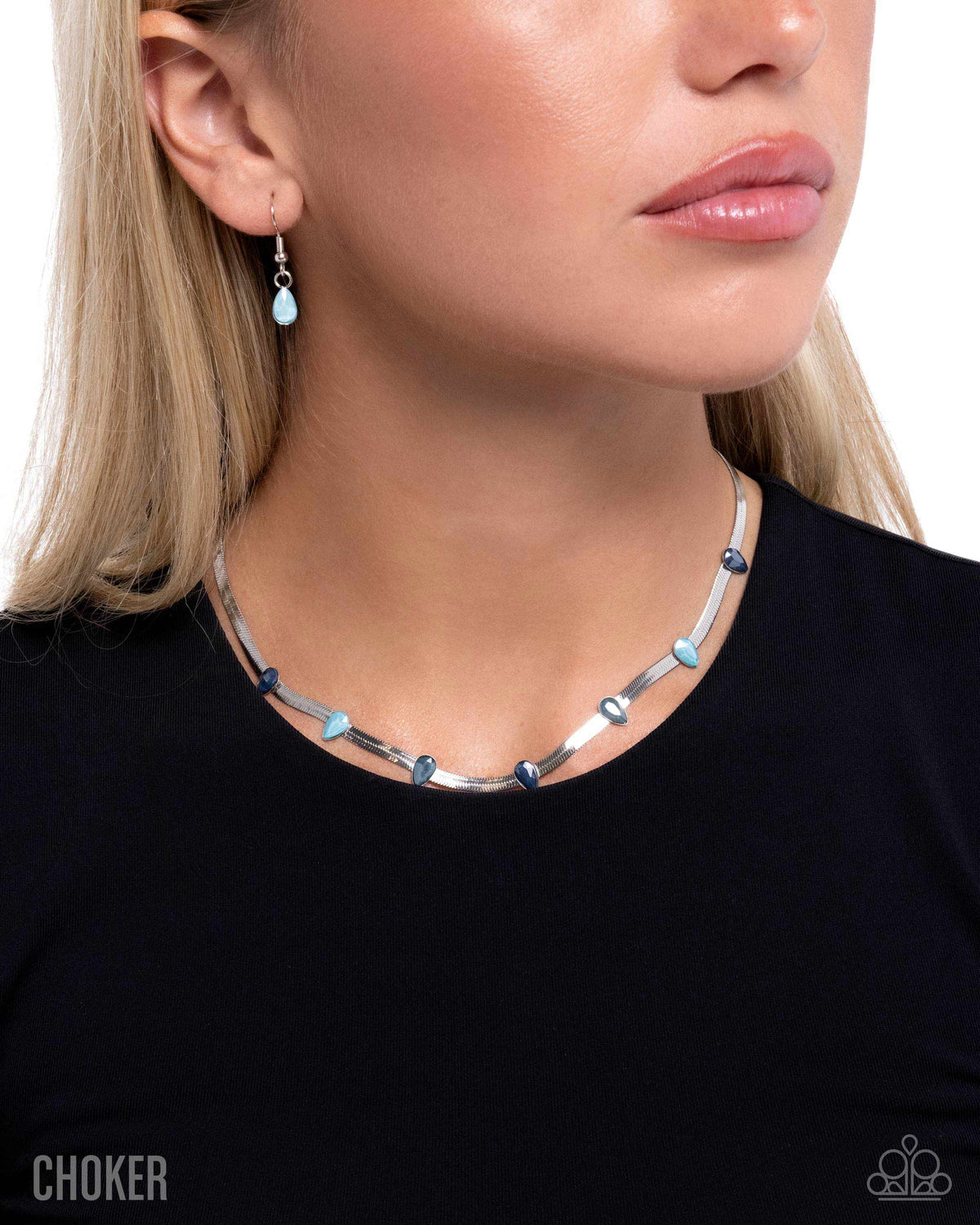 Paparazzi Accessories - Drawing Attention - Blue - Choker