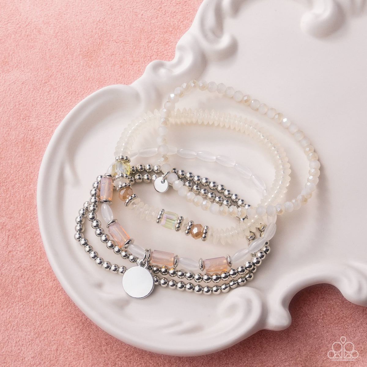 Paparazzi Accessories - Semester Strands - White - Paparazzi Accessories