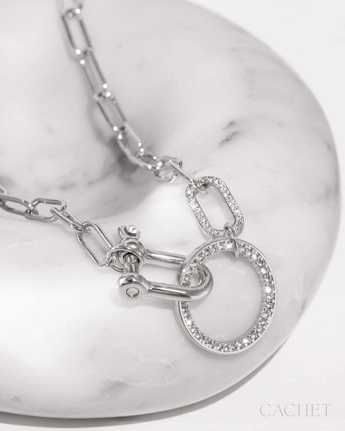 Oath - Rhodium - CACHET - Paparazzi