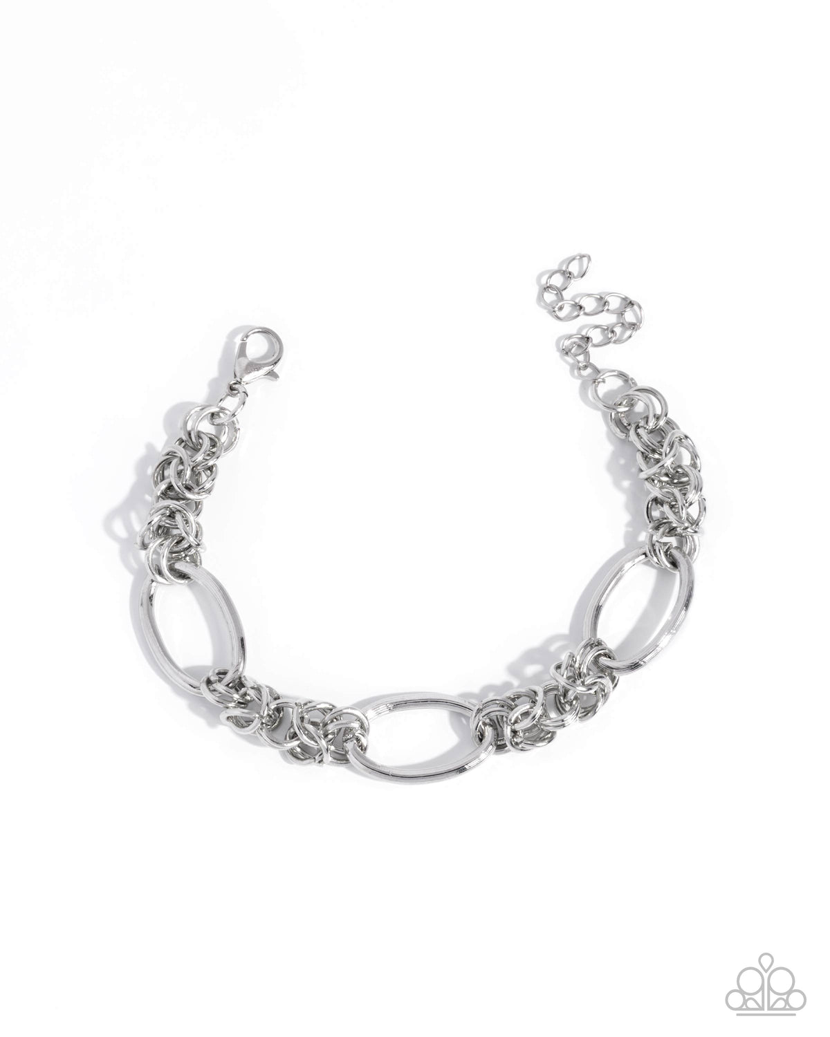Paparazzi Accessories - Mismatched Monument - Silver - Clasp