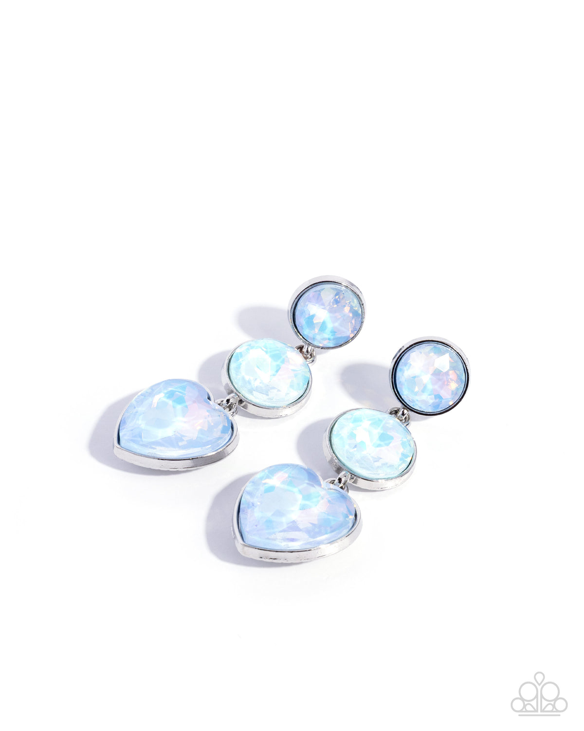Paparazzi Accessories - Pretty Poised - Blue - Post - Hearts