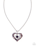 Paparazzi Accessories - Cupid Connection - Purple - Necklace - Heart